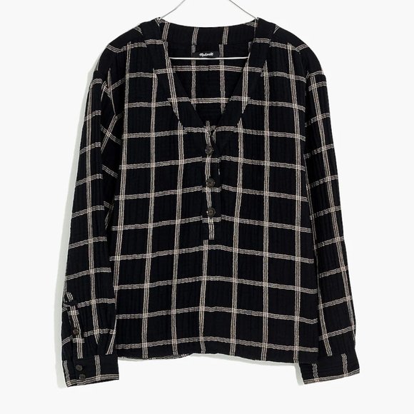 Madewell Tops - BRAND NEW | Madewell | Lightspun Evert Top in Windowpane